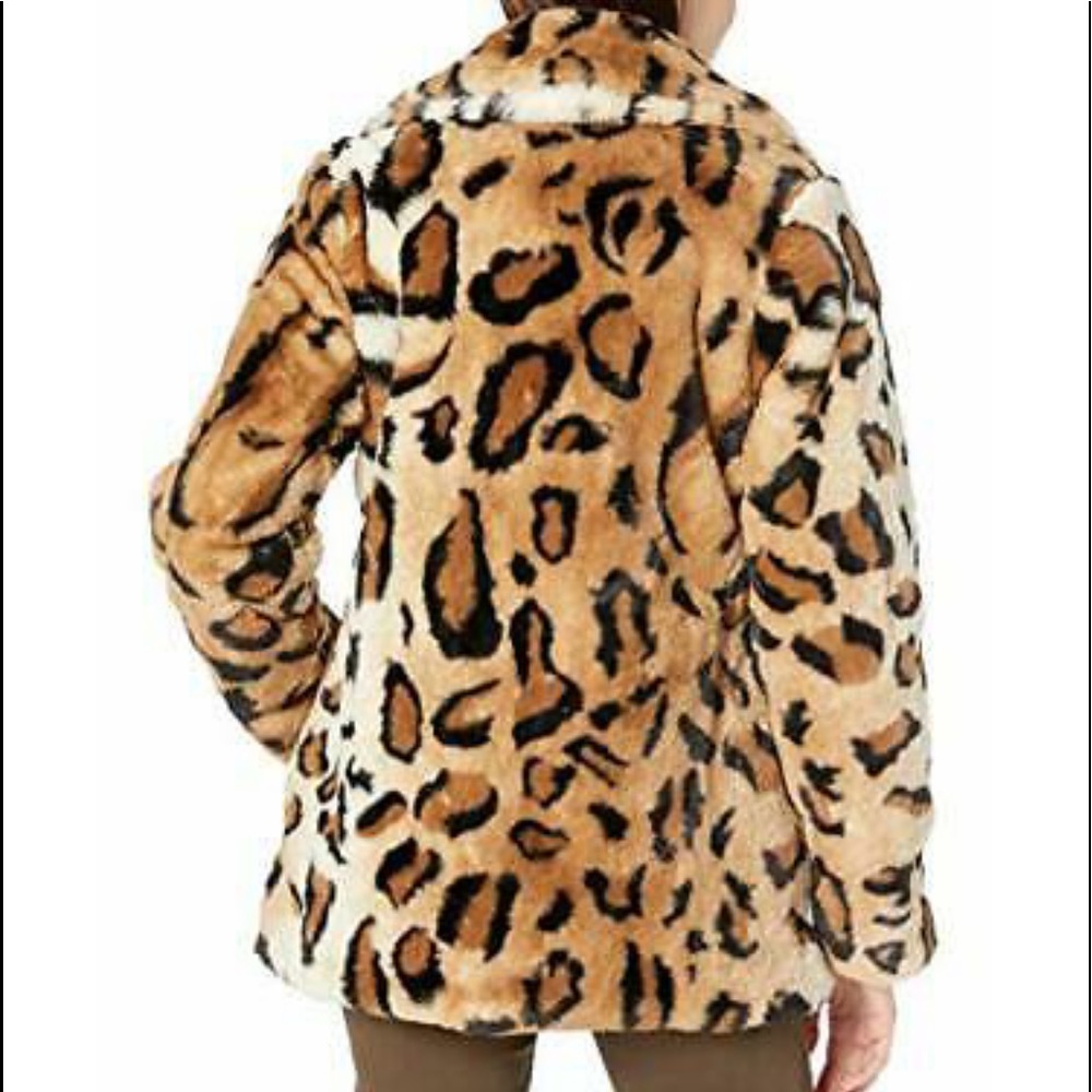 Steve Madden Leopard Faux Fur Fashion Jacket NEW - Picture 3 of 3